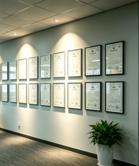 Certificate wall